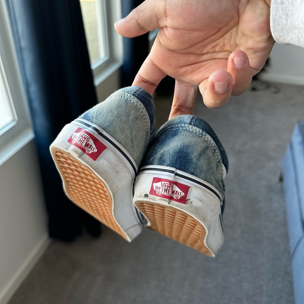 denim low top vans - Picture 2 of 3
